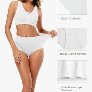 Seamless White High-Waist Panties